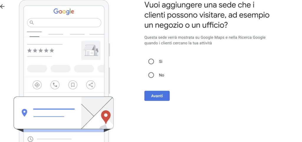 Google Business Profile sede