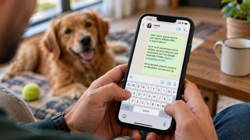 Messaggi per chiedere una recensione Google esempi pronti all'uso