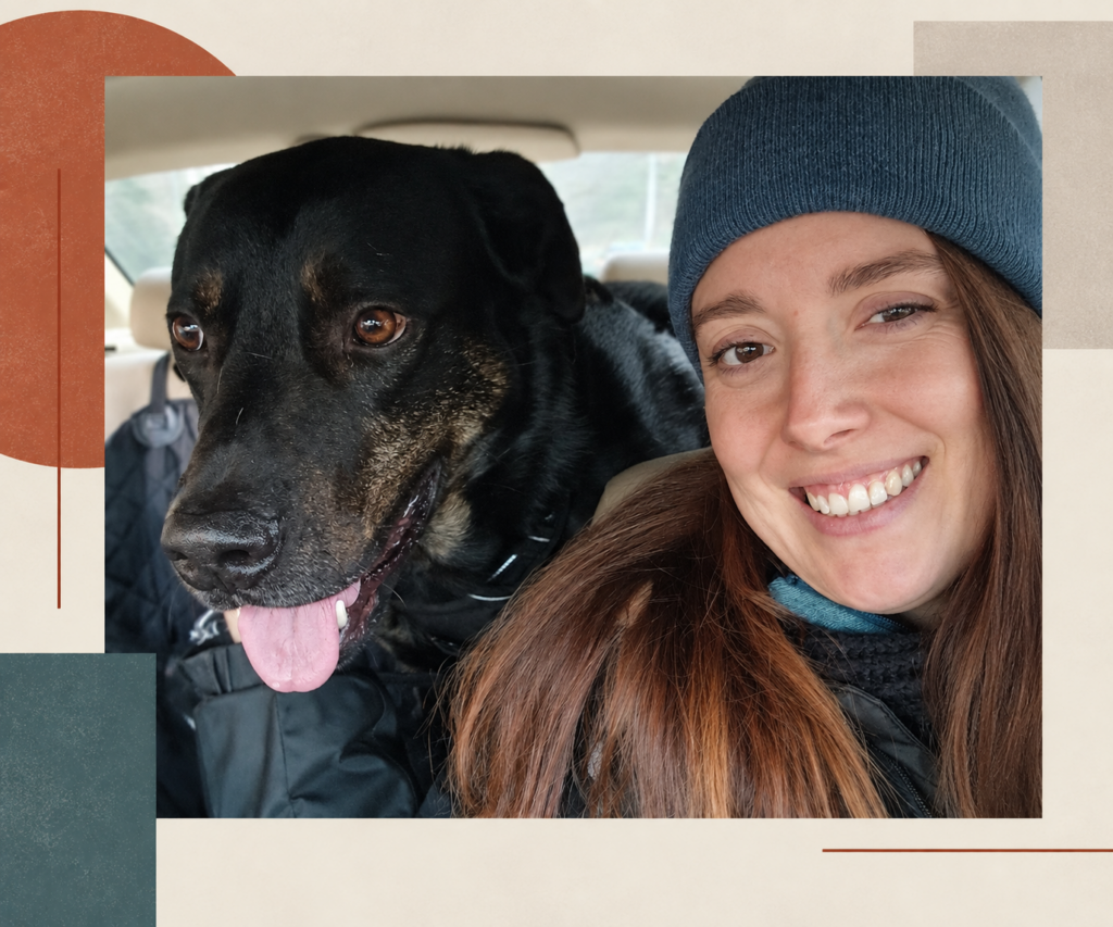 Veronica Meriggi con i suoi cani