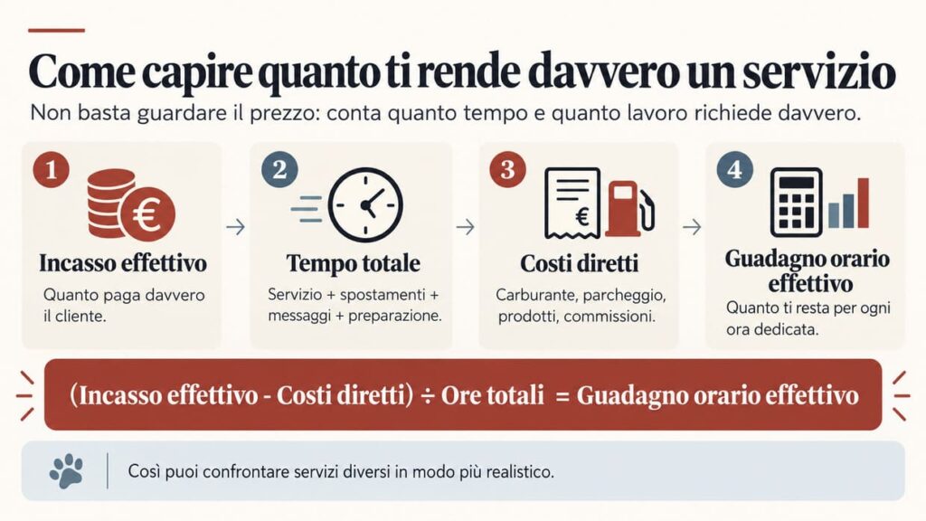 Come calcolare il guadagno orario reale - Come capire quanto ti rende davvero un servizio